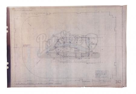 Lot #74 - BATMAN (1989) - Set of Production Blueprints for Gotham City, Wayne Manor and the Bell Tower - 8