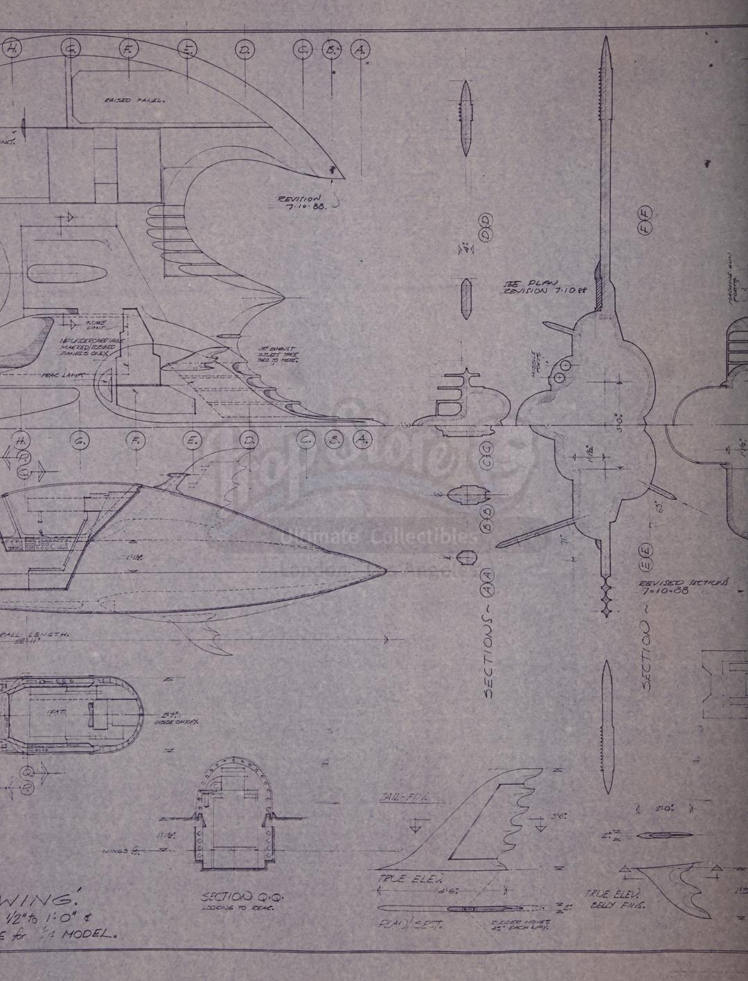 batwing blueprints