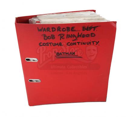 Lot #81 - BATMAN (1989) - Costume Continuity Binder Featuring Archive of Main Cast Polaroids - 2