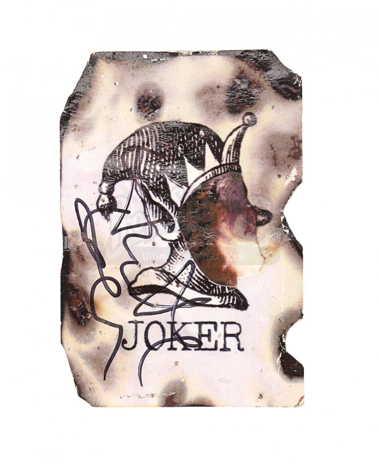heath ledger joker card