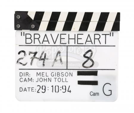 Lot #131 - BRAVEHEART (1995) - Mel Gibson Chair Back & Clapperboard - 5