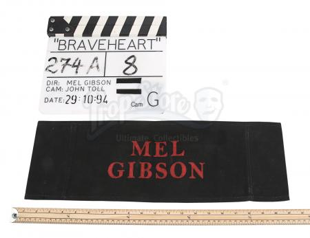 Lot #131 - BRAVEHEART (1995) - Mel Gibson Chair Back & Clapperboard - 8
