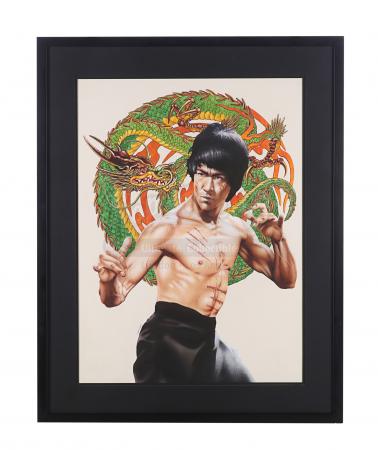 Lot #139 - BRUCE LEE: ENTER THE DRAGON (1973) - Chris Achilleos Hand-painted Illustration (Sold with Copyright)