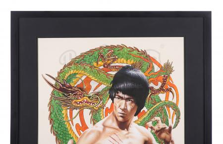 Lot #139 - BRUCE LEE: ENTER THE DRAGON (1973) - Chris Achilleos Hand-painted Illustration (Sold with Copyright) - 2