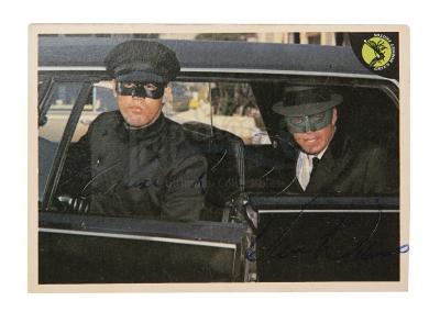 Lot #148 - THE GREEN HORNET (TV SERIES, 1966-67) - Bruce Lee and Van Williams Autographed Card