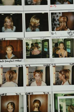 Lot #149 - BUFFY THE VAMPIRE SLAYER (TV SERIES, 1997-2003) - Buffy Summers (Sarah Michelle Gellar) and Additional Character Polaroids with Crew Waist Bag - 11