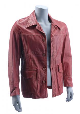Lot #256 - FIGHT CLUB (1999) - Tyler Durden's (Brad Pitt) Photo-Matched Red Leather Jacket - 2