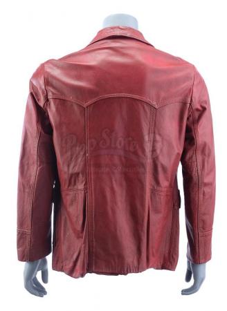 Lot #256 - FIGHT CLUB (1999) - Tyler Durden's (Brad Pitt) Photo-Matched Red Leather Jacket - 4