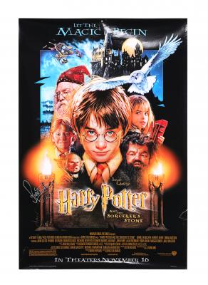 Lot #314 - HARRY POTTER AND THE PHILOSOPHER'S STONE (2001) - Daniel Radliffe and Rupert Grint Autographed Poster