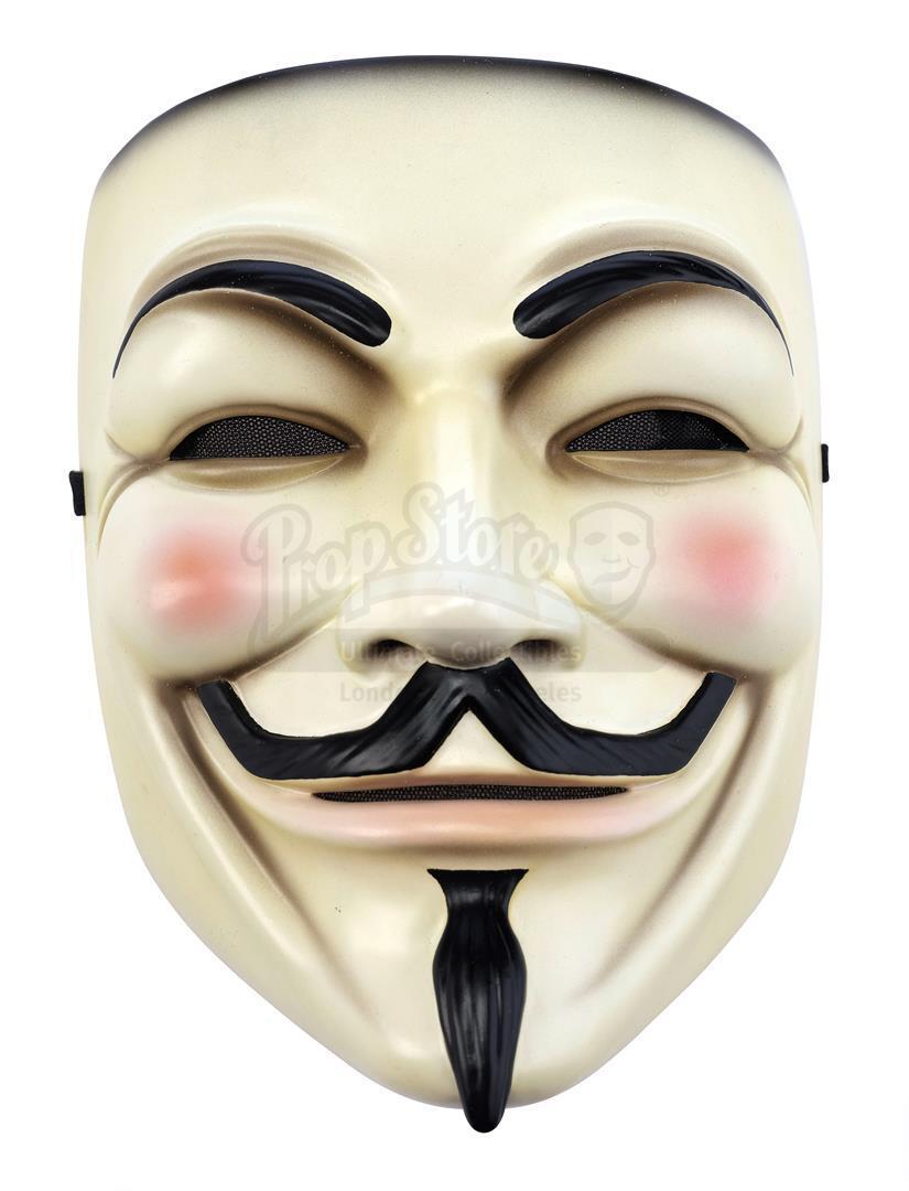 Lot #859 - V FOR VENDETTA (2005) - (Hugo Weaving) Guy Mask