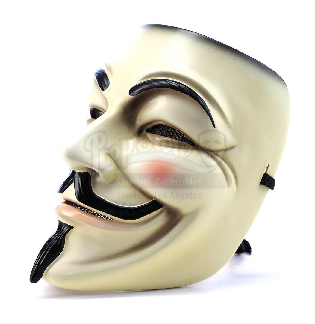Lot #859 - V FOR VENDETTA (2005) - V's (Hugo Weaving) Guy Fawkes Mask