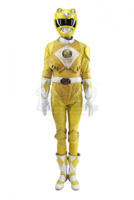 Lot #499 - MIGHTY MORPHIN' POWER RANGERS: THE MOVIE (1995) - Yellow Ranger (Karan Ashley) Costume with Light-up Helmet