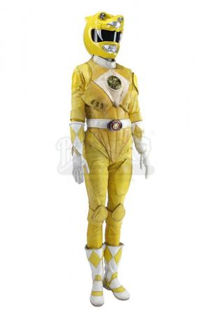 Lot #499 - MIGHTY MORPHIN' POWER RANGERS: THE MOVIE (1995) - Yellow Ranger (Karan Ashley) Costume with Light-up Helmet - 2