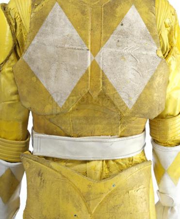 Lot #499 - MIGHTY MORPHIN' POWER RANGERS: THE MOVIE (1995) - Yellow Ranger (Karan Ashley) Costume with Light-up Helmet - 5