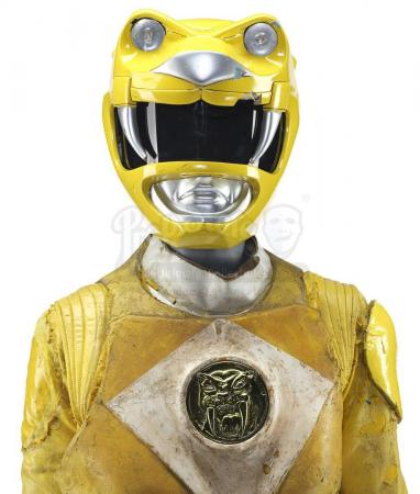 Lot #499 - MIGHTY MORPHIN' POWER RANGERS: THE MOVIE (1995) - Yellow Ranger (Karan Ashley) Costume with Light-up Helmet - 6