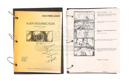 Lot #31 - ALIEN RESURRECTION (1997) - Jean-Pierre Jeunet's Personal Storyboard Binder