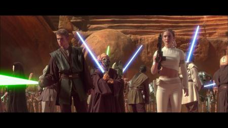 Lot #681 - STAR WARS: THE PHANTOM MENACE (1999)/STAR WARS: ATTACK OF THE CLONES (2002) - Background Jedi's/Plo Koon's (Matt Sloan) Dueling Lightsaber Hilt - 9