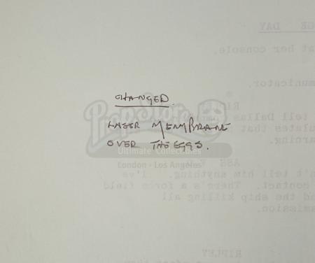 Lot #10 - ALIEN (1979) - Roger Christian Annotated Script - 9