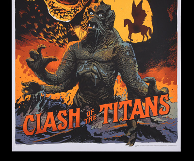 Lot #237 - CLASH OF THE TITANS (1981) - Mondo Poster, 2014