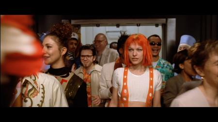 Lot #107 - THE FIFTH ELEMENT (1997) - Leeloo's (Milla Jovovich) Orange Suspenders - 10