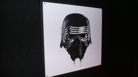 Lot #1007 - STAR WARS: THE FORCE AWAKENS (2015) - Harrods "Star Wars Gallery" Kylo Ren Helmet Acrylic Screen Print - 7