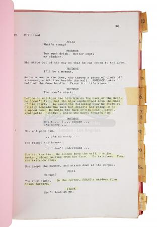 Lot #174 - HELLRAISER (1987) - Geoff Portass' Personal Filming Script and Behind-the-scenes Photos - 6