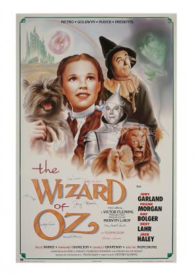 Lot #1095 - THE WIZARD OF OZ (1939) - Cast Autographed Poster