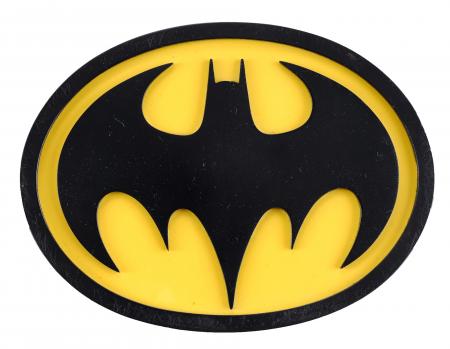 Lot #39 - BATMAN RETURNS (1992) - Production-made Batman (Michael Keaton) Chest Emblem