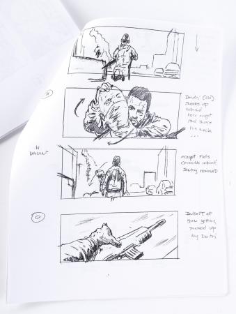 Lot #582 - THE FIRST PURGE (2018) - Director Gerard McMurray's Early Draft Script and Hand-drawn Storyboards - 12