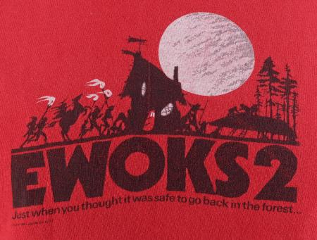 Lot #977 - EWOKS: THE BATTLE FOR ENDOR (1985) - Four Crew Shirts and Two Screening Invitations - 6