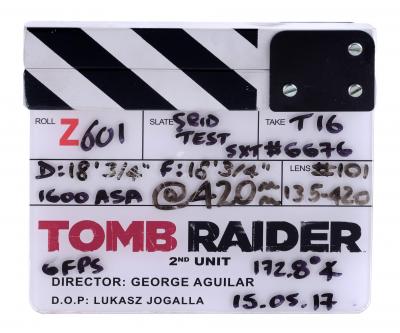 Lot #1059 - TOMB RAIDER (2018) - 2nd Unit Clapperboard