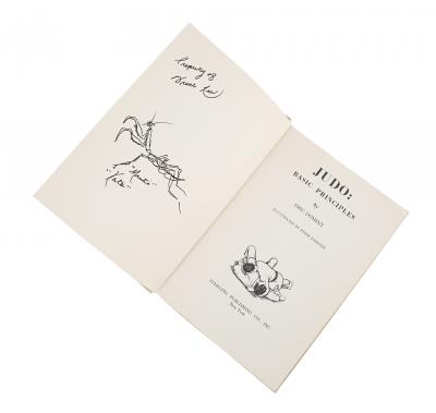 Lot #59 - BRUCE LEE - Bruce Lee's Autographed and Hand-illustrated Kodokan Institute Judo Book