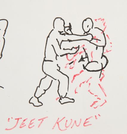 Lot #61 - BRUCE LEE - Bruce Lee's Hand-drawn "Tao of Jeet Kune" Illustration - 3