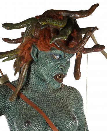 Lot #155 - CLASH OF THE TITANS (1981) - Ray Harryhausen-autographed Life-size Medusa Statue - 15