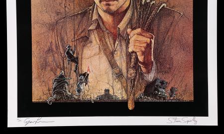 Lot #184 - RAIDERS OF THE LOST ARK (1981) - George Lucas and Steven Spielberg-autographed Limited-edition Poster - 5