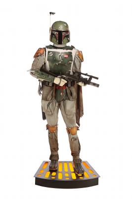 Lot #355 - STAR WARS: THE EMPIRE STRIKES BACK (1980) - Sideshow Collectibles Life-size Light-up Boba Fett Figure