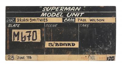 Lot #368 - SUPERMAN (1978) - Model Unit Clapperboard