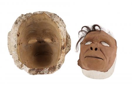 Lot #413 - 2001: A SPACE ODYSSEY (1968) - Stuart Freeborn Collection: Dawn of Man Prototype Mask and Mould