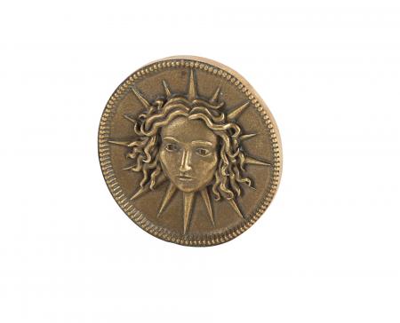 Lot #506 - CLASH OF THE TITANS (2010) - Tarnished Medusa Coin - 2