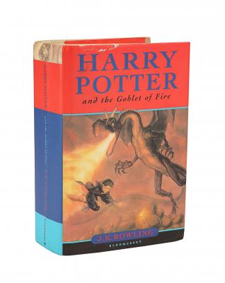 Lot #634 - HARRY POTTER AND THE GOBLET OF FIRE (2005) - J.K. Rowling-autographed First-edition Hardback Book