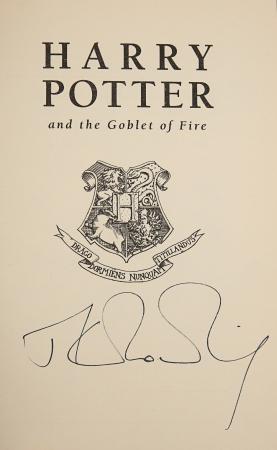 Lot #634 - HARRY POTTER AND THE GOBLET OF FIRE (2005) - J.K. Rowling-autographed First-edition Hardback Book - 3