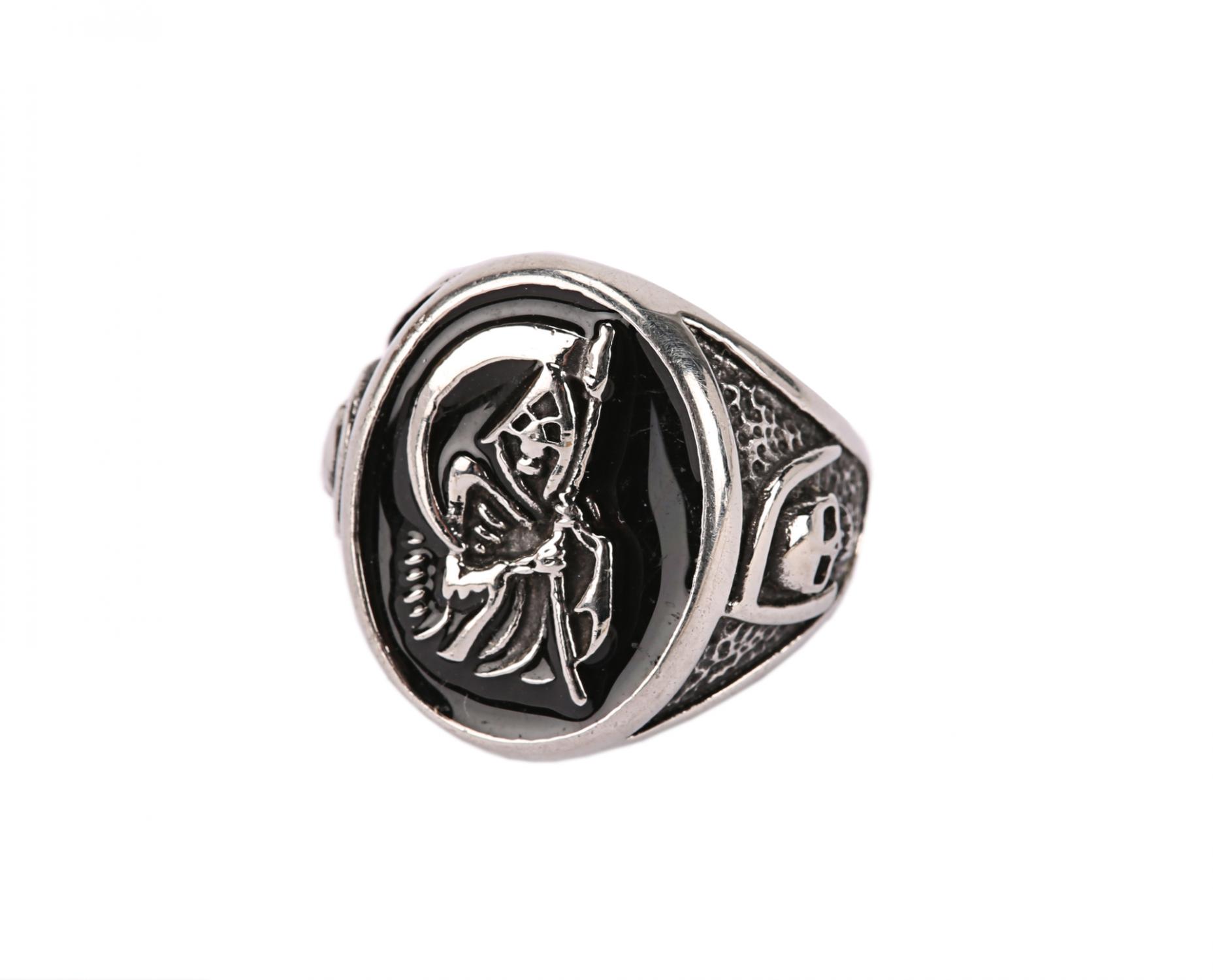 Lot #864 - SONS OF ANARCHY (TV SERIES, 2008-2014) - Round Grim Reaper Ring