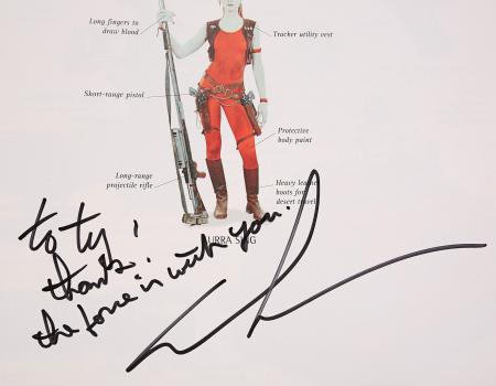 Lot #908 - STAR WARS: THE PHANTOM MENACE (1999) - George Lucas and Main Cast Autographed Visual Dictionary - 2