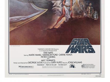 Lot #938 - STAR WARS: EP IV - A NEW HOPE (1977) - Howard Kazanjian Collection: US Style "A" One-Sheet - 3