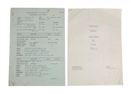 Lot #1033 - SUPERMAN II (1980) & SUPERMAN III (1983) - Call Sheets, Shooting Schedules, Production Ephemera, Promotional Items and Smallville Police Patch - 4