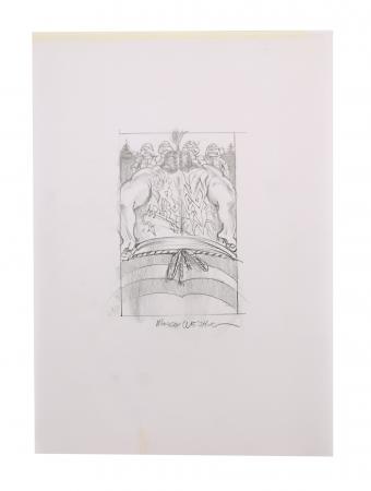 Lot #1045 - TEENAGE MUTANT NINJA TURTLES III (1993) - Pair of Hand-drawn Morgan Weistling Poster Concept Sketches - 2