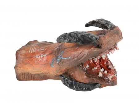 Lot #1063 - TREMORS (1990) - Kevin Bacon and Michael Gross Autographed Graboid Tendril
