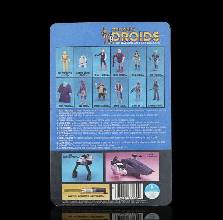 Lot #1001 - STAR WARS: DROIDS (T.V. SERIES, 1985 - 1986) - Set of Three Sealed Kenner Vehicles and Seven Action Figures - 16