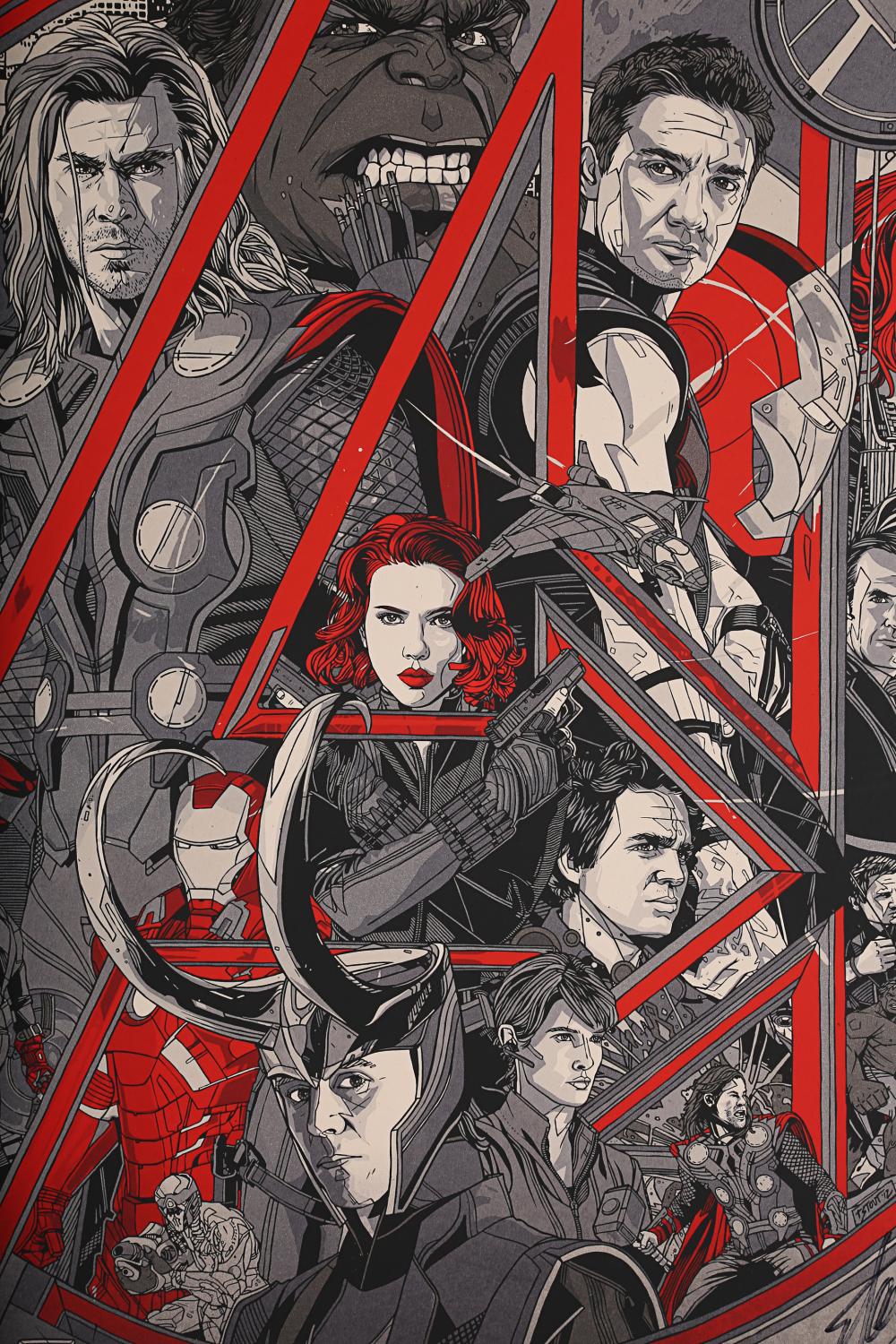 Lot #33 - THE AVENGERS (2012) - Hand-numbered Mondo Poster by Tyler ...