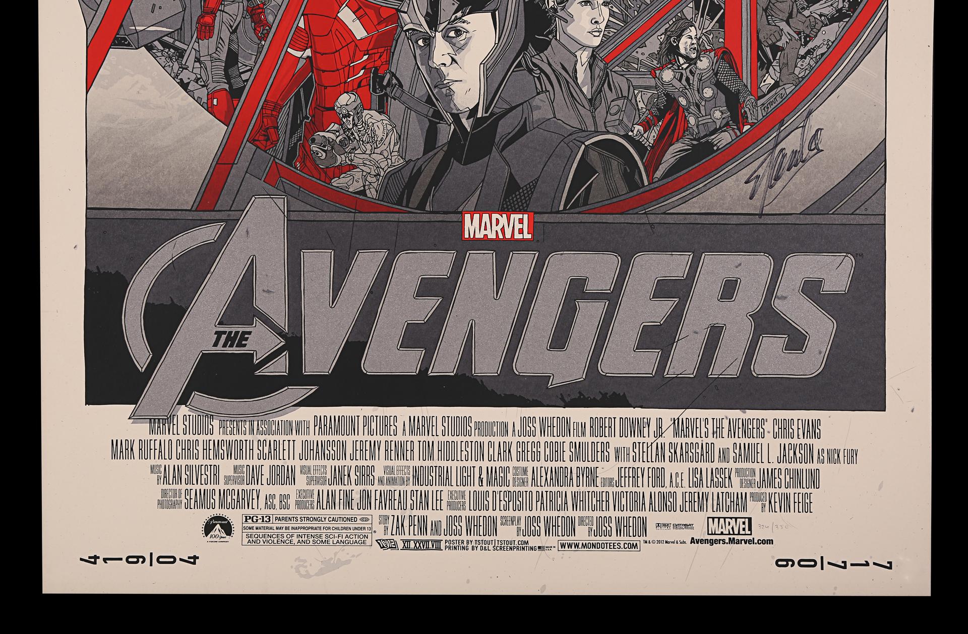 Lot #33 - THE AVENGERS (2012) - Hand-numbered Mondo Poster By Tyler ...